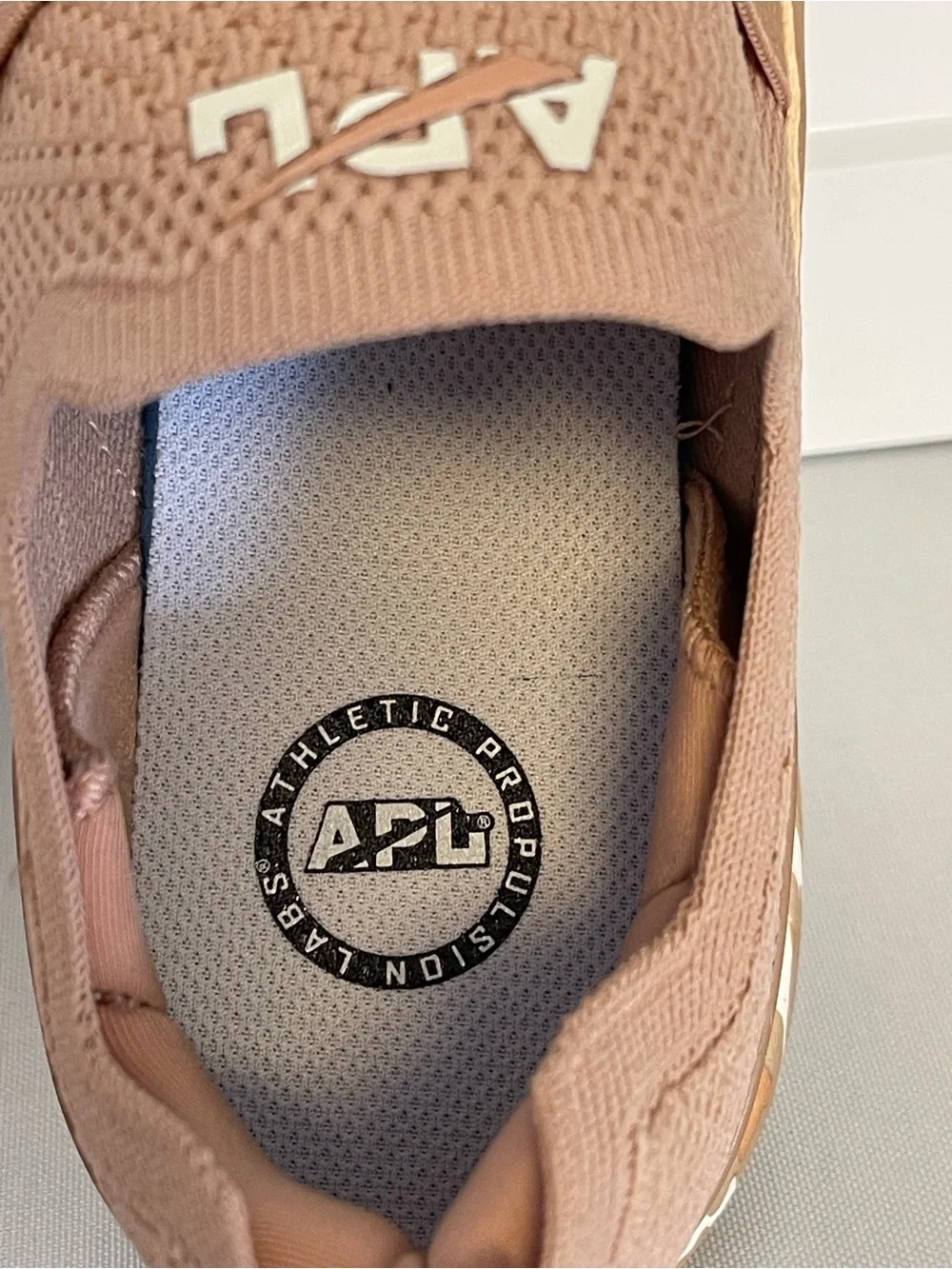 APL TechLoom Slip-On Mesh Sneakers - Caramel Almond Leopard Running Shoes- Sz 11
